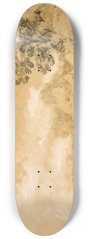 Sir Augustus Wall Callcott - Landscape with Stile 8.25 inch art skate deck Sir Augustus Wall Callcott - Landscape with Stile 8.25 inch art skate deck