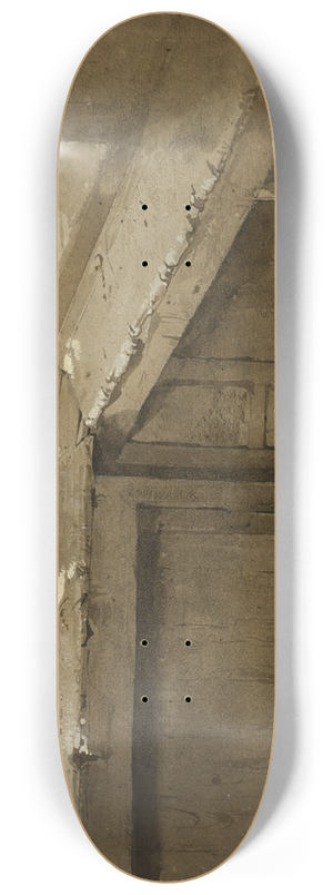Sir David Wilkie - Background Study 8.25 inch art skate deck