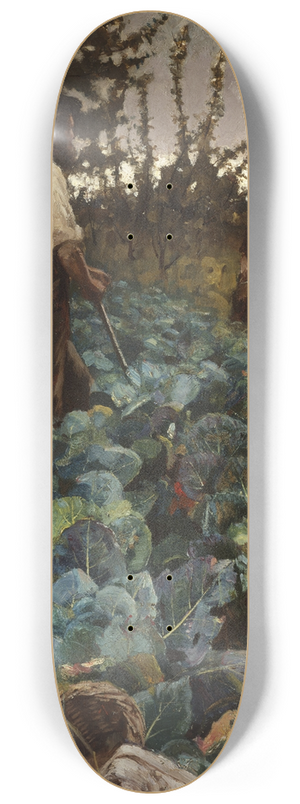Arthur Melville - A Cabbage Garden 8.25 inch art skate deck