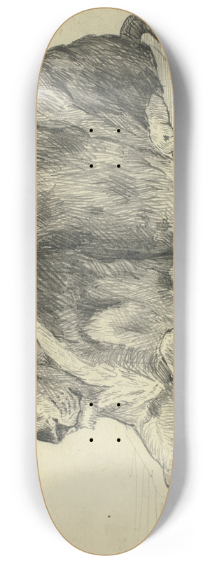 Sir Edwin Henry Landseer - Lioness 8.25 inch art skate deck