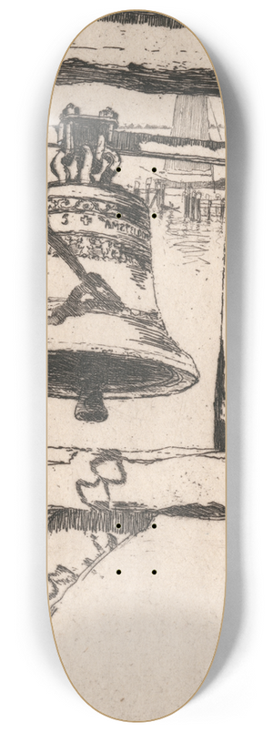 Sir Frank Short - The Dijk Bell, Volendam 8.25 inch art skate deck