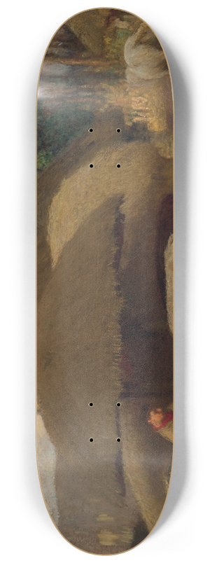 Sir George Clausen - The Farmyard, Evening 8.25 inch art skate deck
