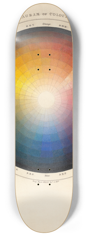 Sir George Hayter - Diagram of Colours 8.25 inch art skate deck