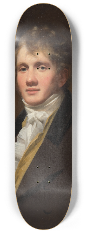 Sir Henry Raeburn - Portrait of Hugh Hope 8.25 inch art skate deck Sir Henry Raeburn - Portrait of Hugh Hope 8.25 inch art skate deck