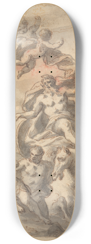 Sir James Thornhill - Neptune 8.25 inch art skate deck Sir James Thornhill - Neptune 8.25 inch art skate deck