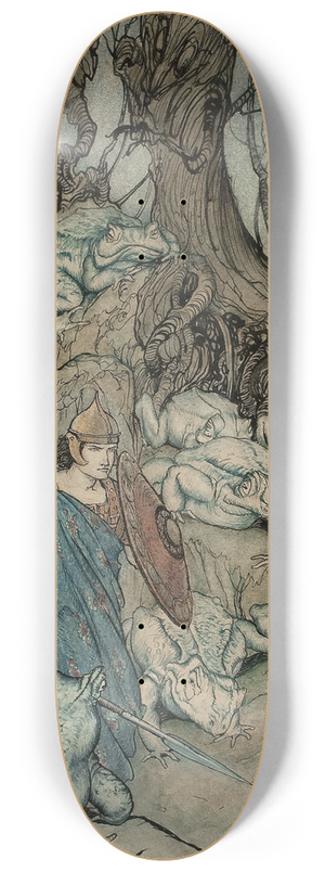 Arthur Rackham - Becuma of the White Skin 8.25 inch art skate deck