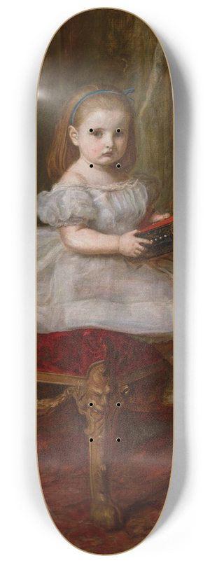 Sir John Everett Millais - Portrait of Miss Davison 8.25 inch art skate deck