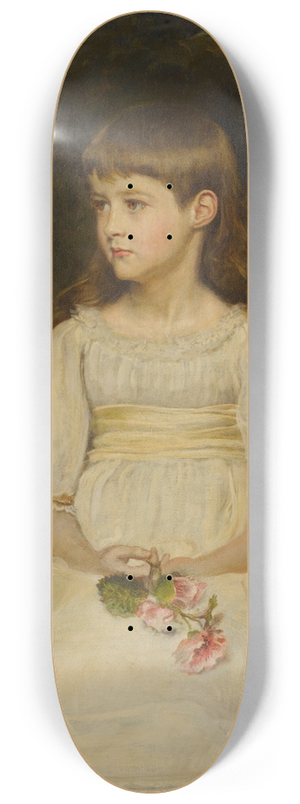 Sir John Everett Millais - Portrait of Miss Scott, daughter of the Late Thomas Alexander Scott of Philadelphia 8.25 inch art skate deck