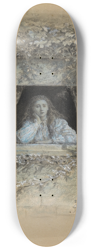 Sir John Everett Millais - Reverie 8.25 inch art skate deck