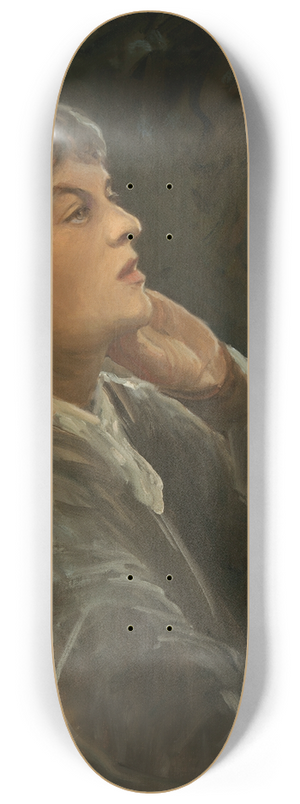Sir John Lavery - Portrait of Dora Sigerson (Mrs Shorter) (c.1870-1918), Poet 8.25 inch art skate deck