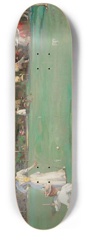 Sir John Lavery - The Croquet Party 8.25 inch art skate deck