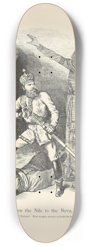 Sir John Tenniel - From the Nile to the Neva 8.25 inch art skate deck