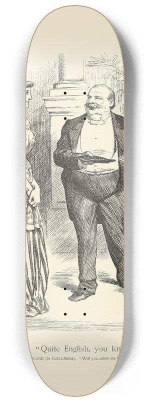 Sir John Tenniel - Quite English, you know 8.25 inch art skate deck