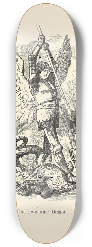 Sir John Tenniel - The Dynamite Dragon 8.25 inch art skate deck