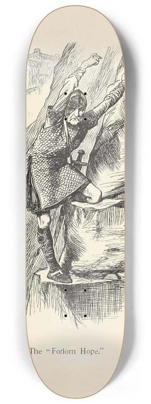 Sir John Tenniel - The Forlorn Hope 8.25 inch art skate deck