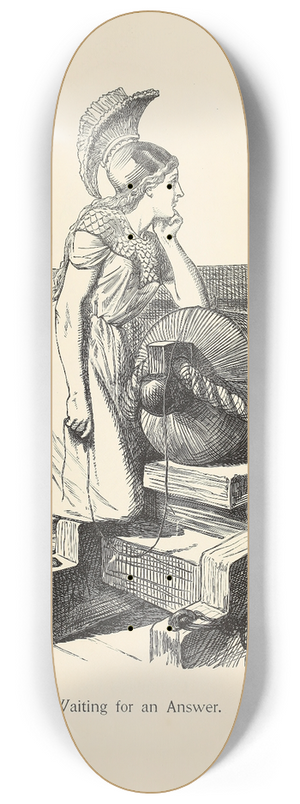 Sir John Tenniel - Waiting for an Answer 8.25 inch art skate deck