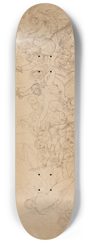 Sir Joseph Noel Paton - The Pursuit of Pleasure 8.25 inch art skate deck