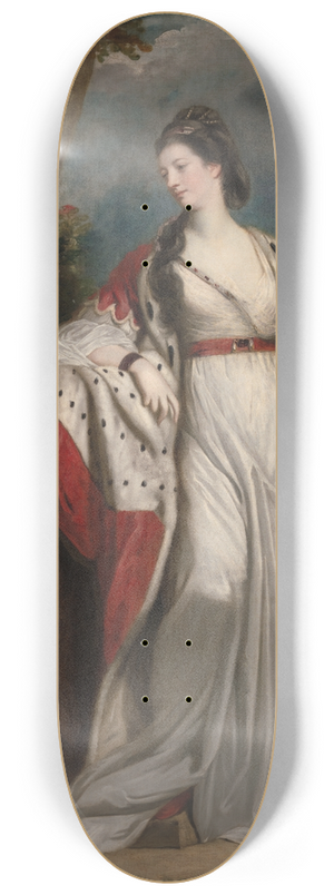 Sir Joshua Reynolds - Elizabeth Gunning, Duchess of Hamilton and Argyll 8.25 inch art skate deck