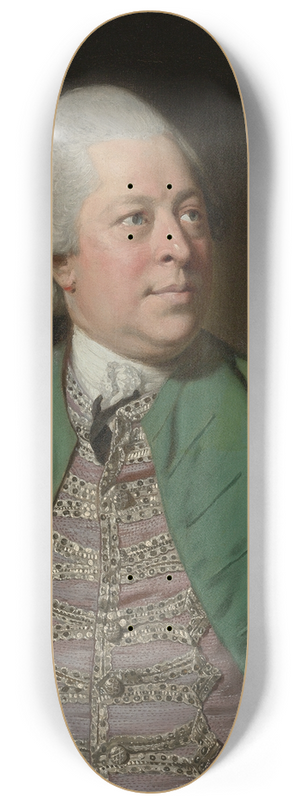 Sir Joshua Reynolds - Portrait of Edward Holden Cruttenden (1720-1771) 8.25 inch art skate deck