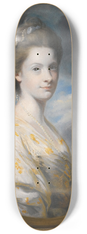 Sir Joshua Reynolds - Portrait Of Sophia, Mrs EdwardSouthwell, Later Lady De Clifford (1743-1828) 8.25 inch art skate deck