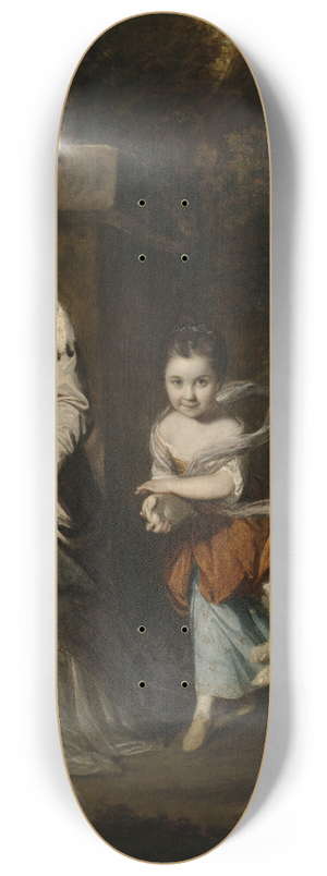 Sir Joshua Reynolds - Portrait of the Ladies Amabel and Mary Jemima Yorke 8.25 inch art skate deck