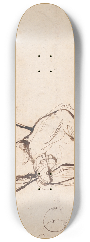 Sir Joshua Reynolds - Seated Man 8.25 inch art skate deck
