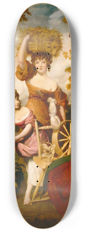 Sir Joshua Reynolds - The Cottagers 8.25 inch art skate deck