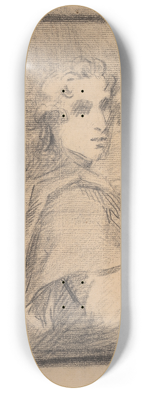 Sir Joshua Reynolds - Young Man Seated in Robes 8.25 inch art skate deck