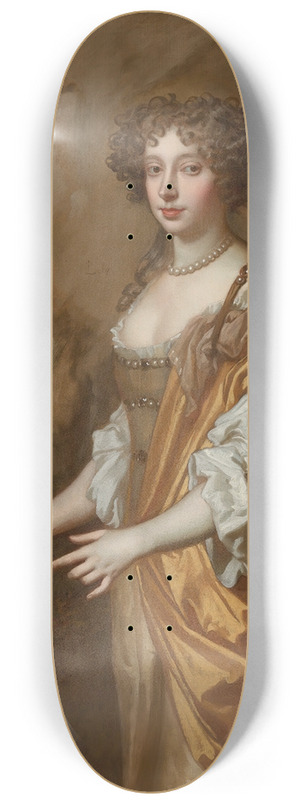 Sir Peter Lely - Portrait Of A Lady, Said To Be Nell Gwyn 8.25 inch art skate deck