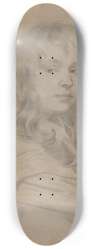 Sir Peter Lely - Self-Portrait 8.25 inch art skate deck