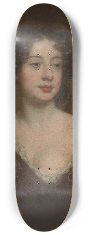 Sir Peter Lely - Study for a Portrait of a Woman 8.25 inch art skate deck