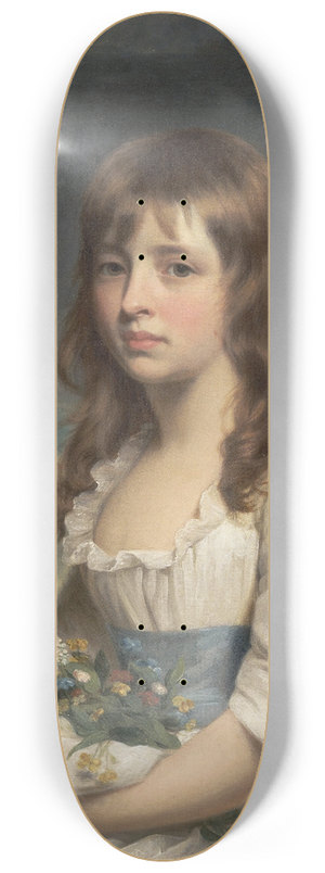 Sir William Beechey - Portrait Of A Girl 8.25 inch art skate deck Sir William Beechey - Portrait Of A Girl 8.25 inch art skate deck