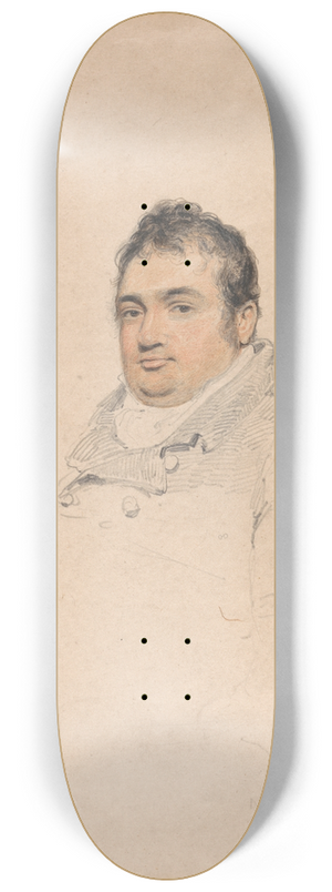 Sir William Beechey - Portrait of a Man 8.25 inch art skate deck