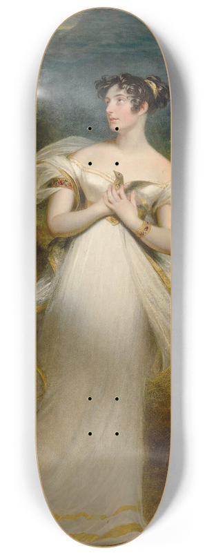 Sir William Beechey - Portrait Of Miss Mary Payne 8.25 inch art skate deck