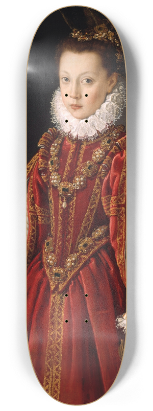 Sofonisba Anguissola - Portrait of a Young Lady 8.25 inch art skate deck Sofonisba Anguissola - Portrait of a Young Lady 8.25 inch art skate deck