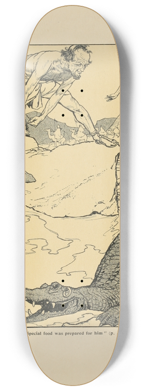 Arthur Rackham - Special food was prepared for him 8.25 inch art skate deck