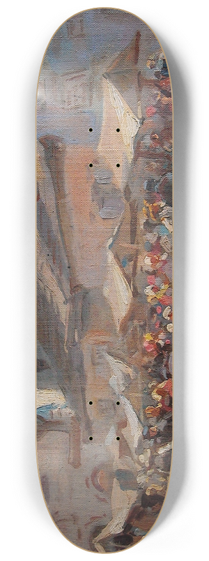 Stanisaw Bagieski - Market square in Kazimierz 8.25 inch art skate deck