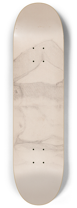 Stanisaw Cercha - Studium torsu mczyzny  rysunek dwustronny 8.25 inch art skate deck