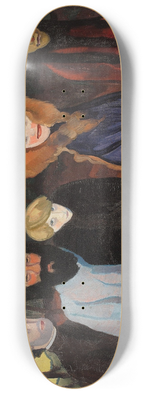 Stanisaw Ignacy Witkiewicz - Composition with five figures 8.25 inch art skate deck