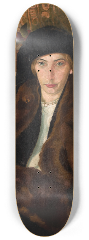 Stanisaw Ignacy Witkiewicz - Portrait of Eugenia Dunin-Borkowska 8.25 inch art skate deck