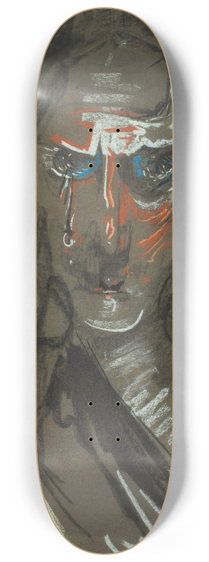 Stanisaw Ignacy Witkiewicz - Portrait of Maria Kasprowiczowa, Weeping knight 8.25 inch art skate deck