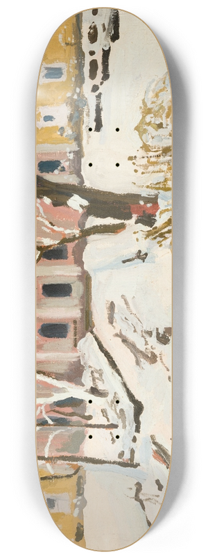 Stanisaw Kamocki - Manor-House at Modlnica in Winter 8.25 inch art skate deck
