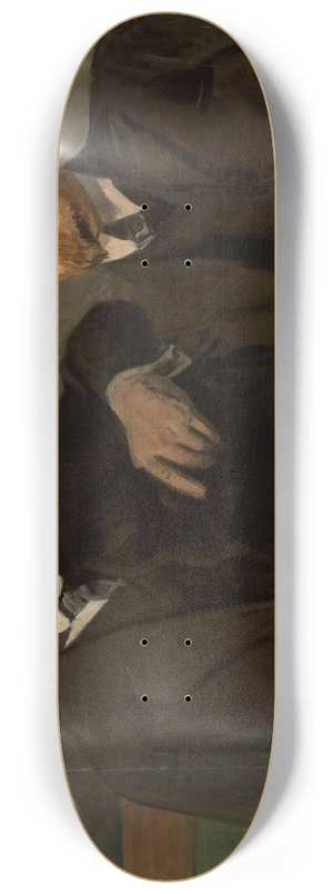 Stanisaw Lentz - Portrait of Weysenhoff and Wadysaw Reymont 8.25 inch art skate deck