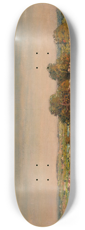 Stanisaw Lolek - Landscape with cows 8.25 inch art skate deck