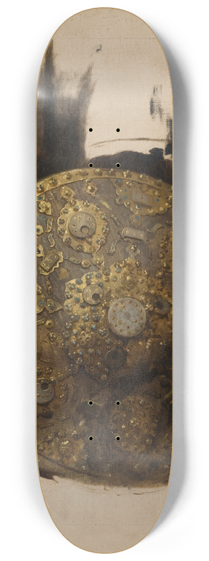 Stanisaw von Chlebowski - Study of an Oriental Shield 8.25 inch art skate deck