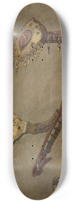 Stanisaw von Chlebowski - Study of a Turkish Bit 8.25 inch art skate deck