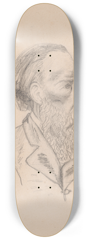 Stanisaw Wyspiaski - Portrait of Jzef Ignacy Kraszewski (18121887) 8.25 inch art skate deck