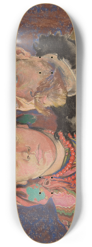 Stanisaw Wyspiaski - Self-Portrait with Wife 8.25 inch art skate deck