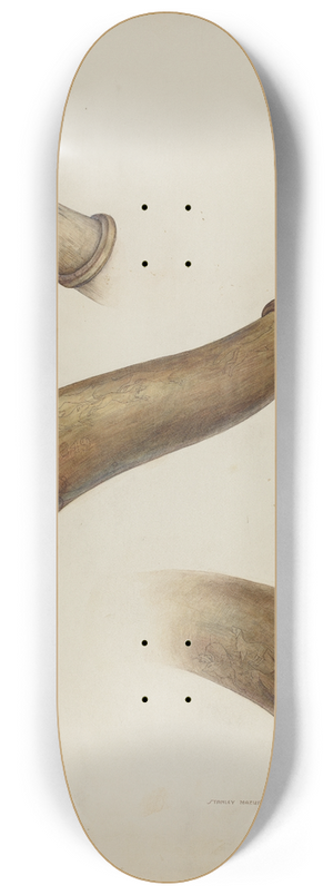 Stanley Mazur - Hunting Horn 8.25 inch art skate deck