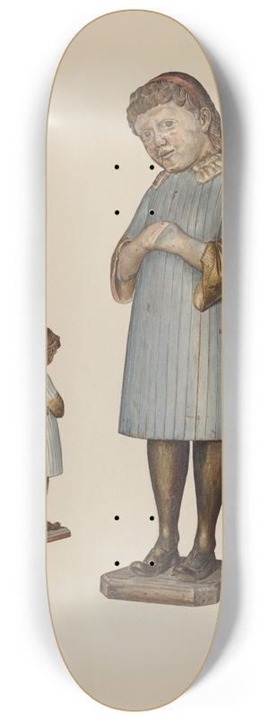 Stanley Mazur - Little Fanny Carved Figure 8.25 inch art skate deck